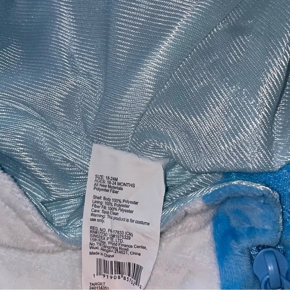 Hyde & Eek Boutique plush shark costume size 18-24 months